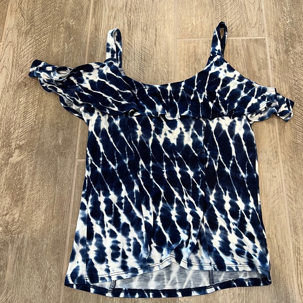 Tie dye cold shoulder